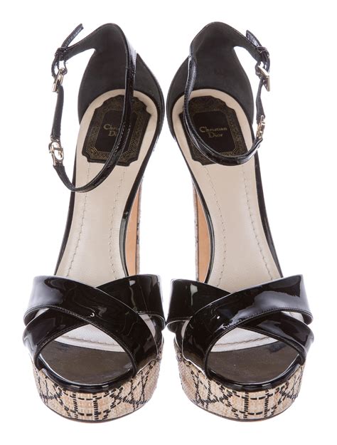 christian dior platform sandals.